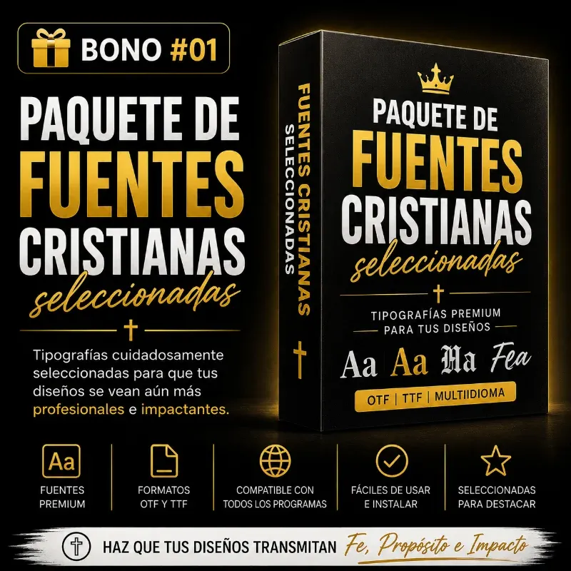🎁  Paquete de fuentes cristianas seleccionadas